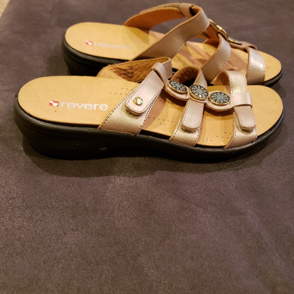 Revere Comfort Shoes Womens Morocco Champagne 5 M - Picture 5 of 9
